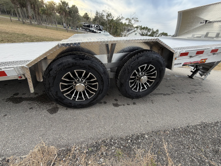 New 2026 H&H Trailers 14K 82X22 Aluminum Electric Tilt Speed Loader Car Hauler