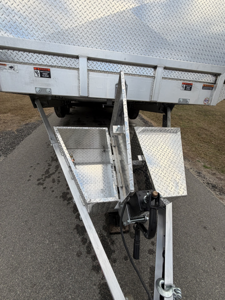 New 2026 H&H Trailers 14K 82X22 Aluminum Electric Tilt Speed Loader Car Hauler