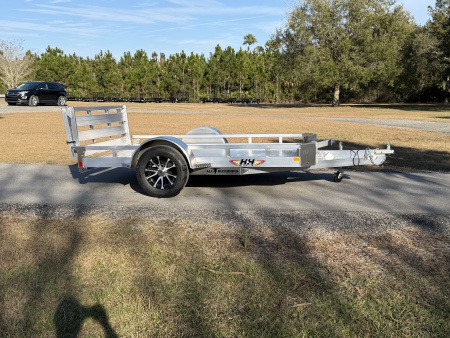 New 2026 H&H Trailers 3K 78X10 Low Side Aluminum Utility Trailer