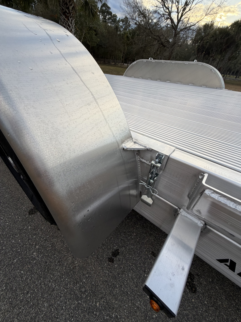 New 2026 H&H Trailers 7K 82X18 Aluminum Electric Tilt Low Profile Speed Loader Car Hauler