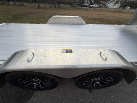 New 2026 H&H Trailers 7K 82X18 Aluminum Electric Tilt Low Profile Speed Loader Car Hauler