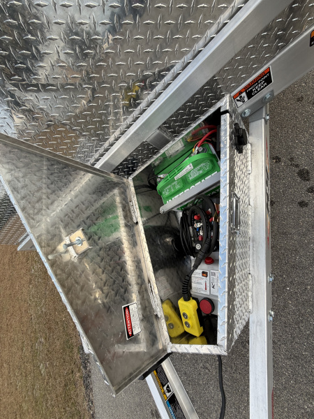 New 2026 H&H Trailers 7K 82X18 Aluminum Electric Tilt Low Profile Speed Loader Car Hauler