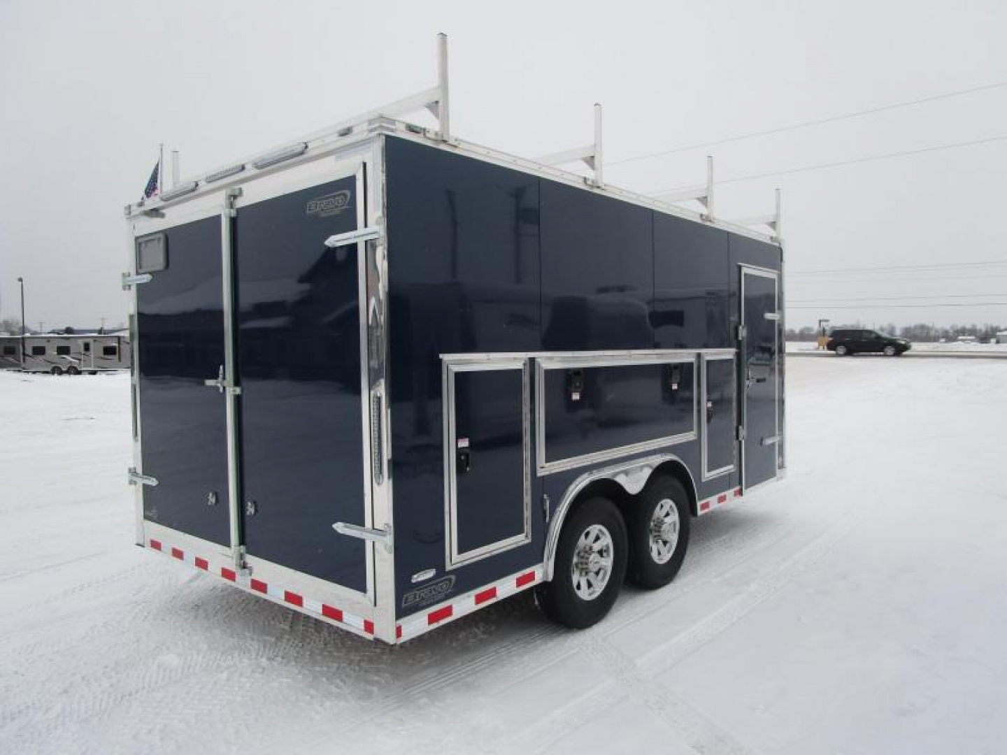 New BRAVO 8.5x16 CUSTOM CONTRACTORS TRAILER w/ 14K GVWR