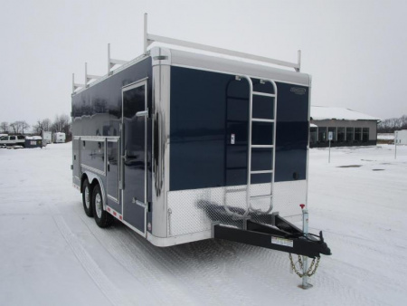 New BRAVO 8.5x16 CUSTOM CONTRACTORS TRAILER w/ 14K GVWR