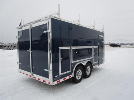 New BRAVO 8.5x16 CUSTOM CONTRACTORS TRAILER w/ 14K GVWR