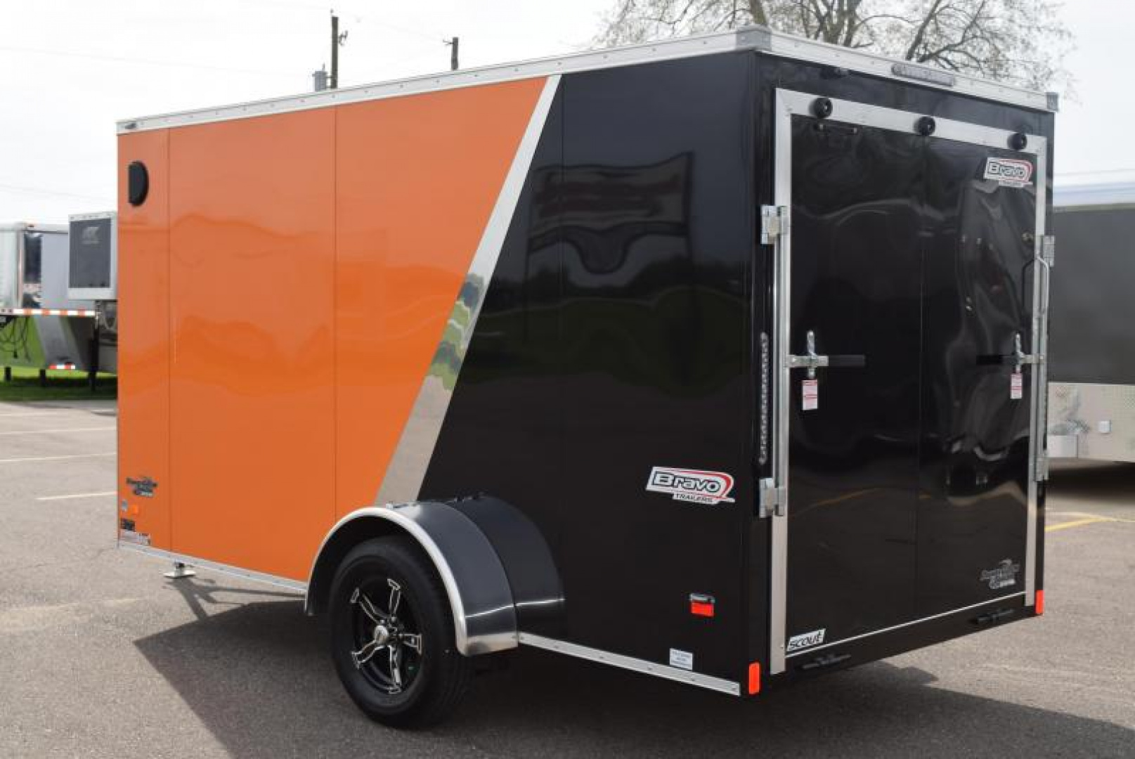 New BRAVO 6x12 SCOUT ENCLOSED MOTORCYCLE TRAILER