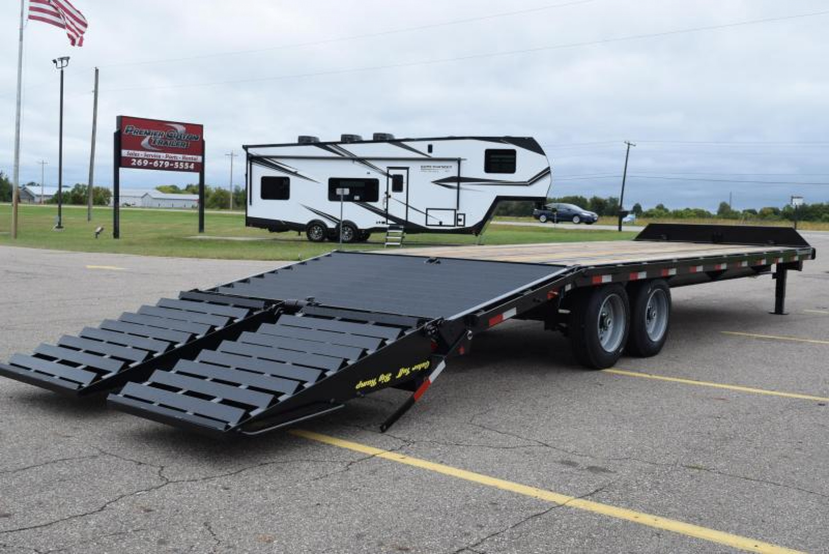 New GATORMADE 20'+5' PINTLE 16K EQUIPMENT TRAILER