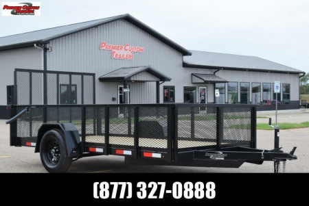 New BND 6x12 UTILITY TRAILER w/ 24  MESH SIDES
