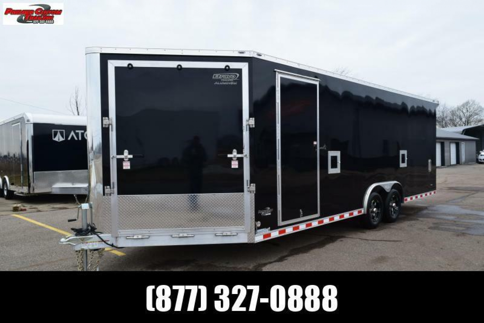 New BRAVO ALUMINUM STAR 8.5x22+5 COMBO SNOWMOBILE/CAR HAULER/UTV TRAILER