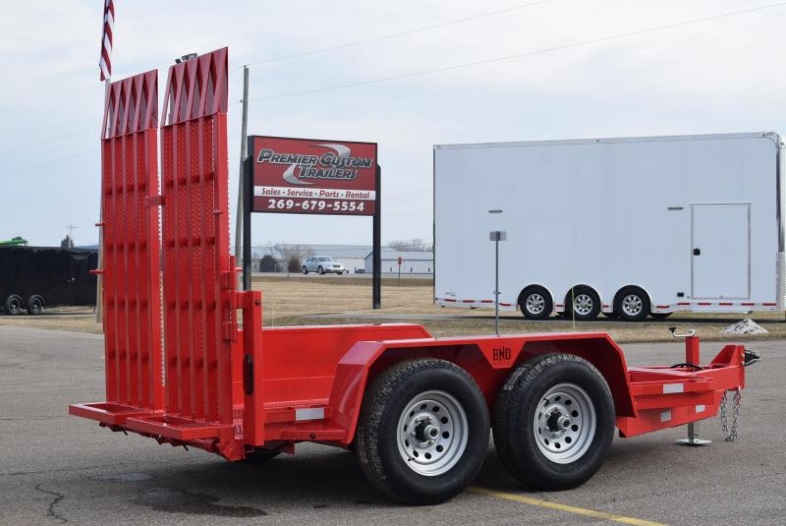 New BND 5x10 SCISSOR LIFT TRAILER w/ 5200LB AXLES