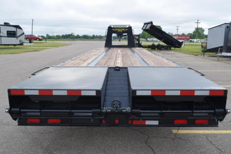 New GATORMADE 25'+5' ELITE GOOSENECK HEAVY EQUIPMENT TRAILER w/ HYDRAULIC JACKS
