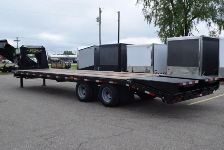 New GATORMADE 25'+5' ELITE GOOSENECK HEAVY EQUIPMENT TRAILER w/ HYDRAULIC JACKS