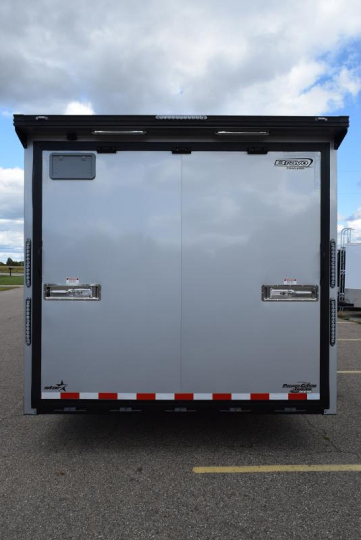 New BRAVO 8.5x28' STP ENCLOSED RACE TRAILER w/ ROCKFORD FOSGATE STEREO SYSTEM