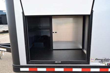New BRAVO 8.5x28' STP ENCLOSED RACE TRAILER w/ ROCKFORD FOSGATE STEREO SYSTEM