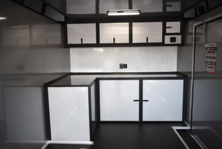 New BRAVO 8.5x28' STP ENCLOSED RACE TRAILER w/ ROCKFORD FOSGATE STEREO SYSTEM