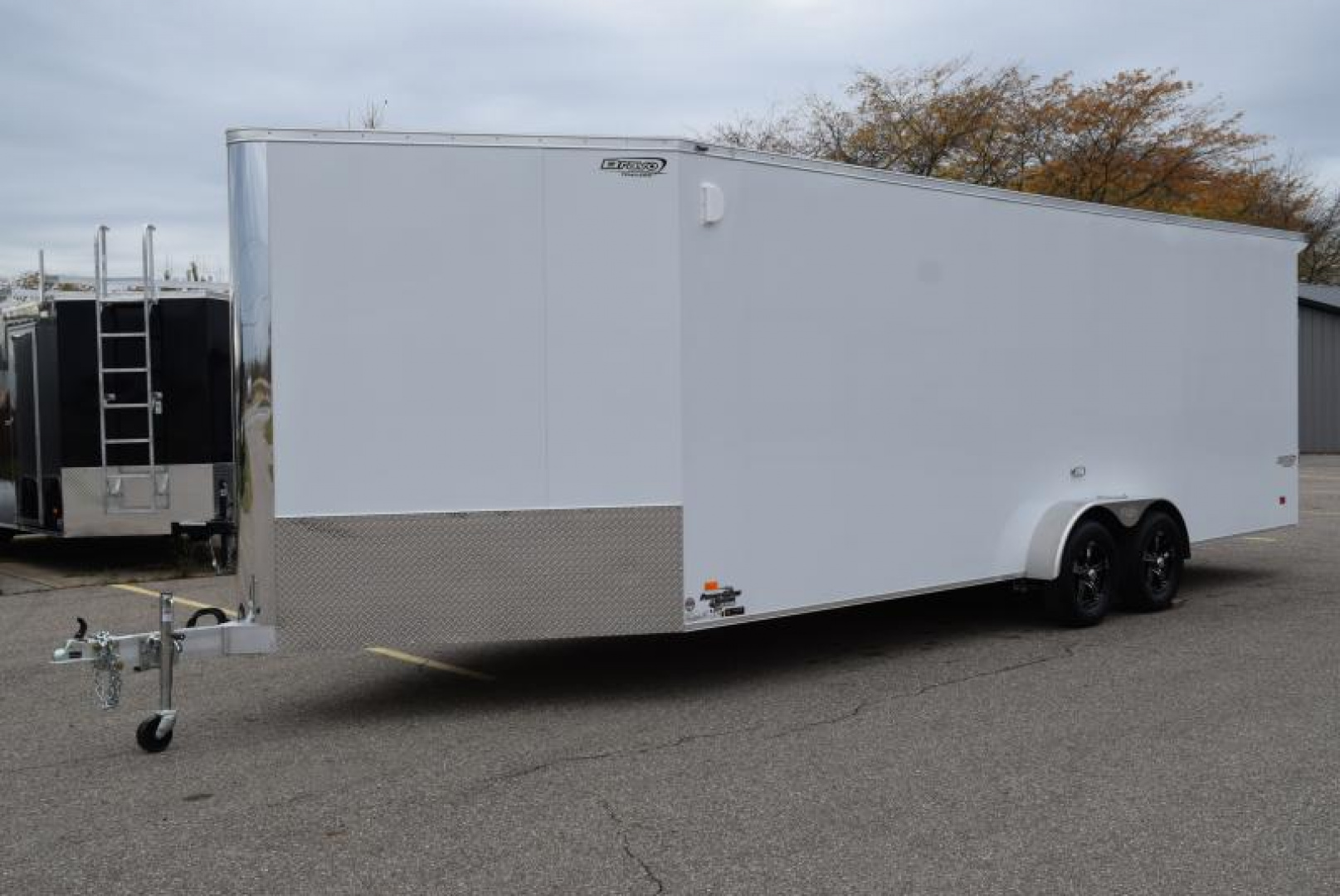 New BRAVO 7x22'+5' SILVER STAR ALUMINUM SNOWMOBILE/UTV TRAILER