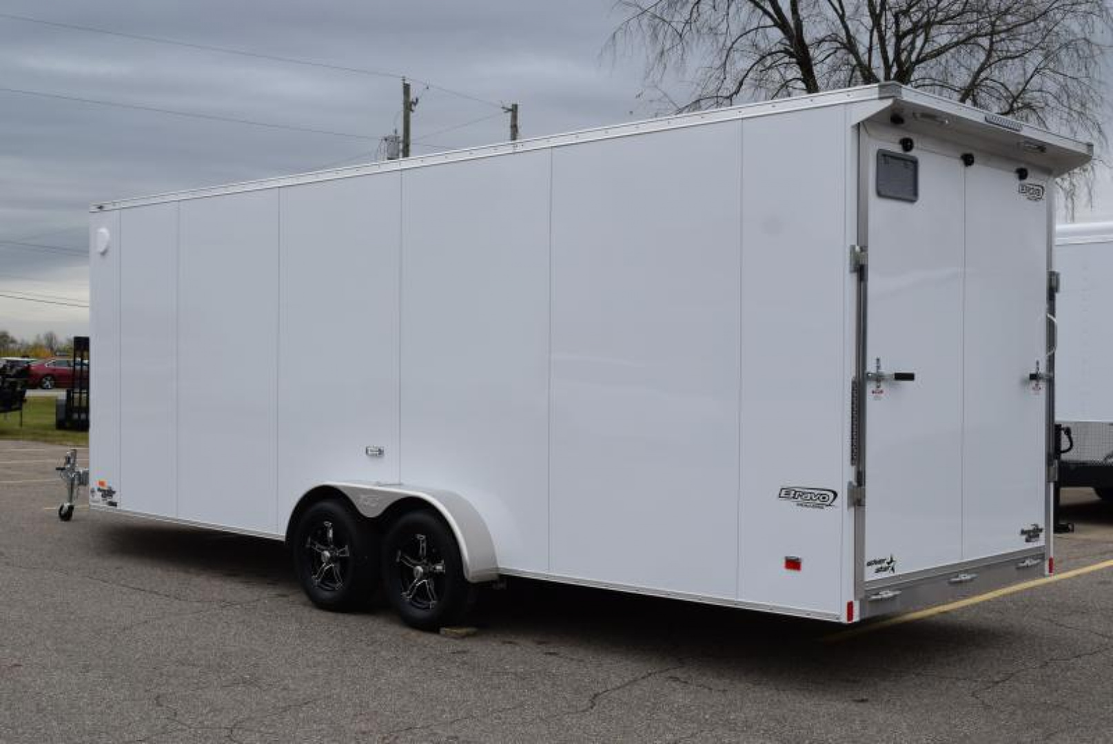 New BRAVO 7x22'+5' SILVER STAR ALUMINUM SNOWMOBILE/UTV TRAILER