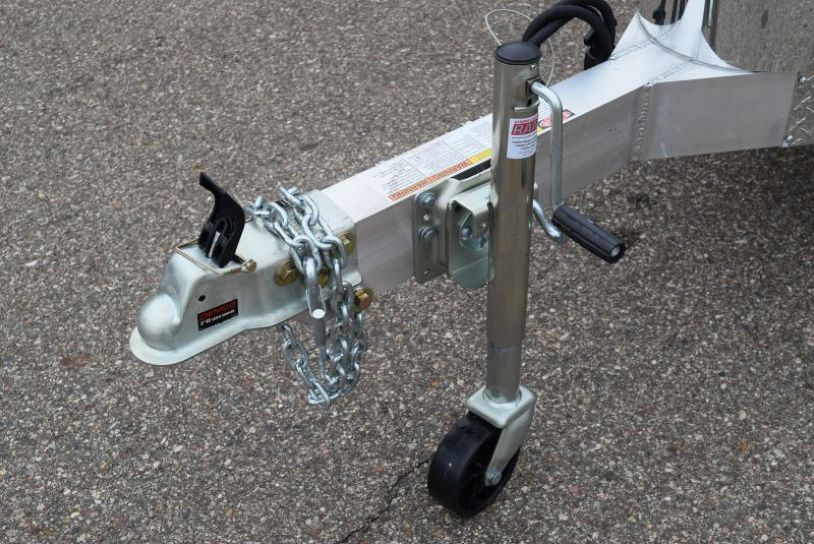 New BRAVO 7x22'+5' SILVER STAR ALUMINUM SNOWMOBILE/UTV TRAILER