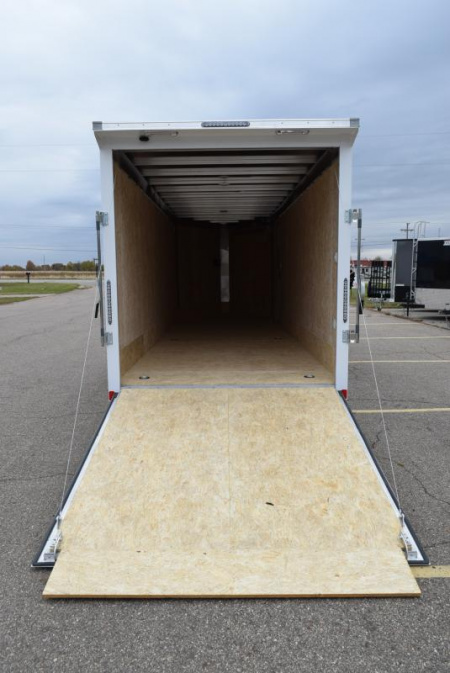 New BRAVO 7x22'+5' SILVER STAR ALUMINUM SNOWMOBILE/UTV TRAILER