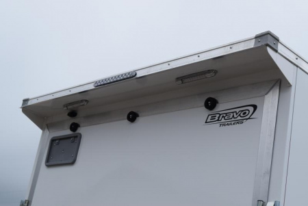 New BRAVO 7x22'+5' SILVER STAR ALUMINUM SNOWMOBILE/UTV TRAILER