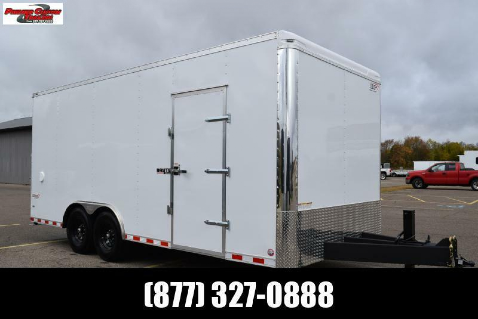 New BRAVO 8.5x20 BRUTE HEAVY DUTY CARGO TRAILER W/ SKID STEER PACKAGE