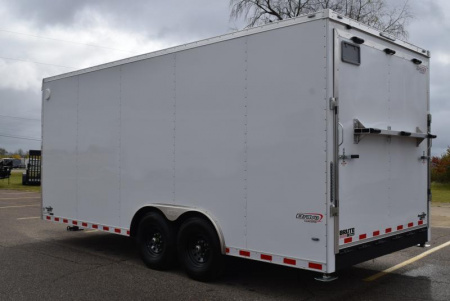 New BRAVO 8.5x20 BRUTE HEAVY DUTY CARGO TRAILER W/ SKID STEER PACKAGE