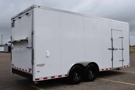 New BRAVO 8.5x20 BRUTE HEAVY DUTY CARGO TRAILER W/ SKID STEER PACKAGE