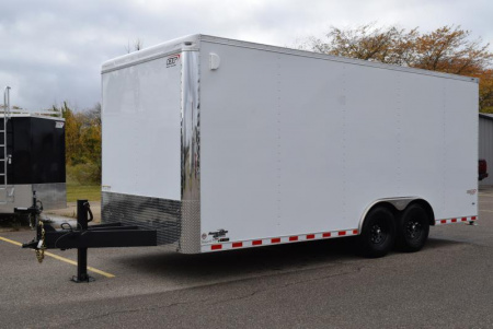 New BRAVO 8.5x20 BRUTE HEAVY DUTY CARGO TRAILER W/ SKID STEER PACKAGE