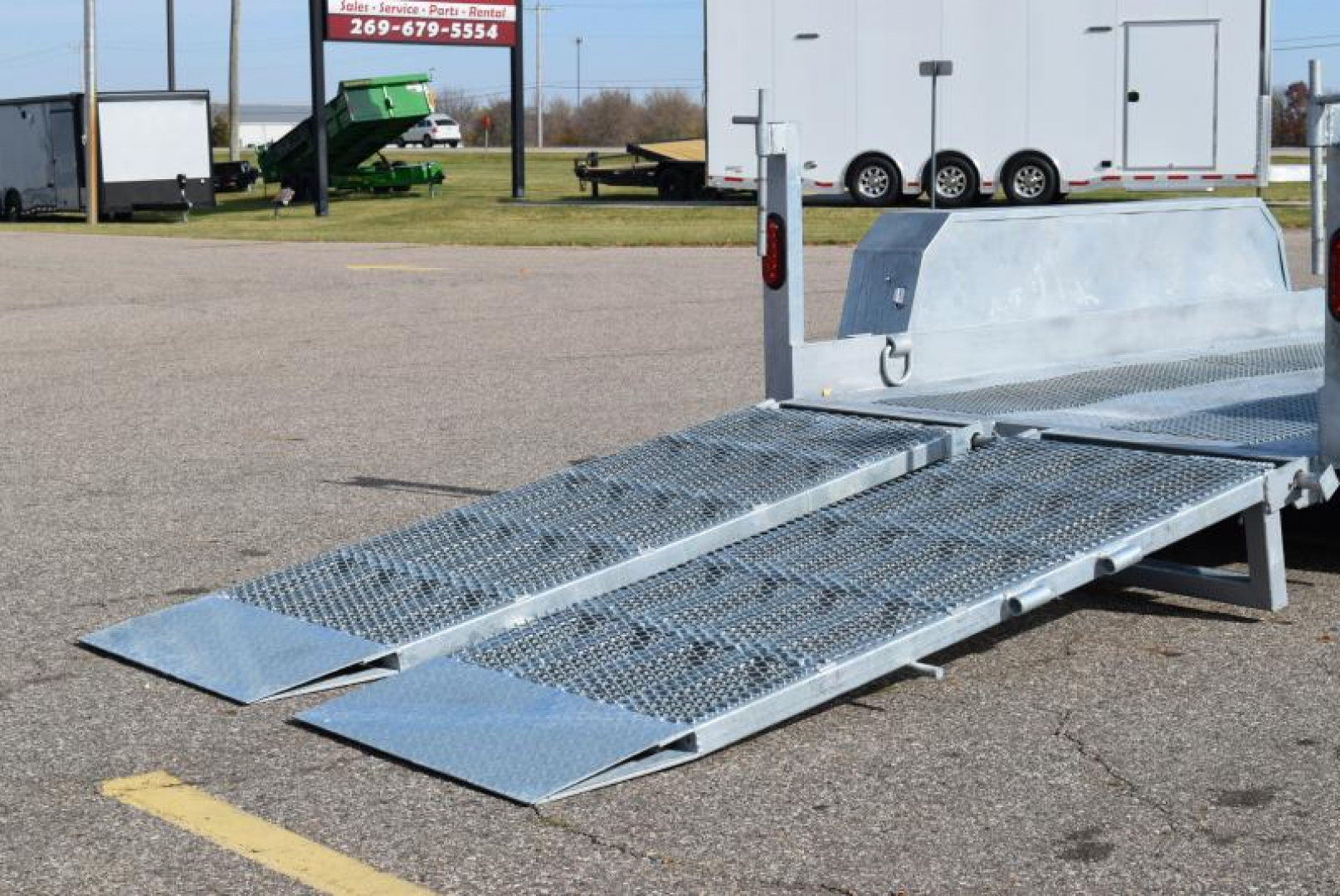 New BND 5x10 SCISSOR LIFT TRAILER w/ 5200LB AXLES **FULLY GALVANIZED**