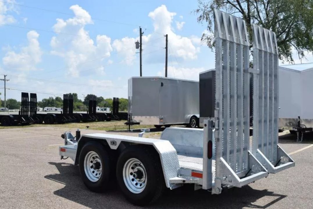 New 2026 BND Trailers 5x10 Galvanized Scissor Lift Equipment Trailer