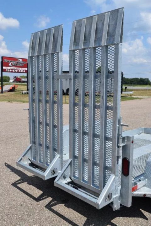 New 2026 BND Trailers 5x10 Galvanized Scissor Lift Equipment Trailer