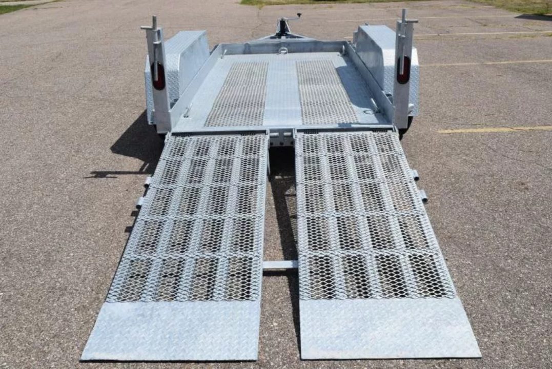 New 2026 BND Trailers 5x10 Galvanized Scissor Lift Equipment Trailer