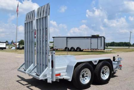 New 2026 BND Trailers 5x10 Galvanized Scissor Lift Equipment Trailer