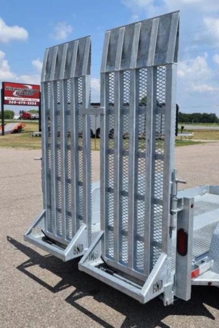New 2026 BND Trailers 5x10 Galvanized Scissor Lift Equipment Trailer