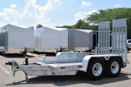 New 2026 BND Trailers 5x10 Galvanized Scissor Lift Equipment Trailer