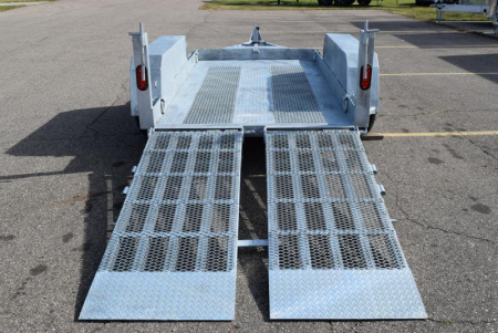 New BND 5x10 SCISSOR LIFT TRAILER w/ 5200LB AXLES **FULLY GALVANIZED**
