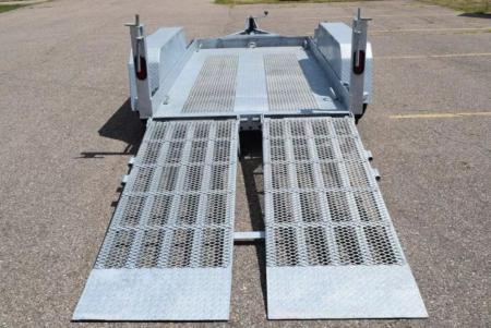 New 2026 BND Trailers 5x10 Galvanized Scissor Lift Equipment Trailer