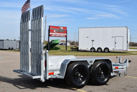 New BND 5x10 SCISSOR LIFT TRAILER w/ 5200LB AXLES **FULLY GALVANIZED**