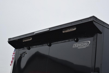 New BRAVO 7x18'+5' **MIDNIGHT EDITION** SILVER STAR ALUMINUM SNOWMOBILE/UTV TRAILER