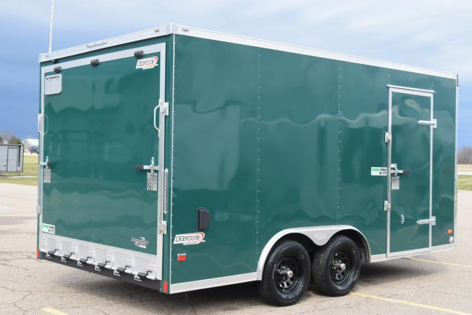 New BRAVO STAR 8.5x16 GREENPRO ENCLOSED LANDSCAPE CARGO TRAILER