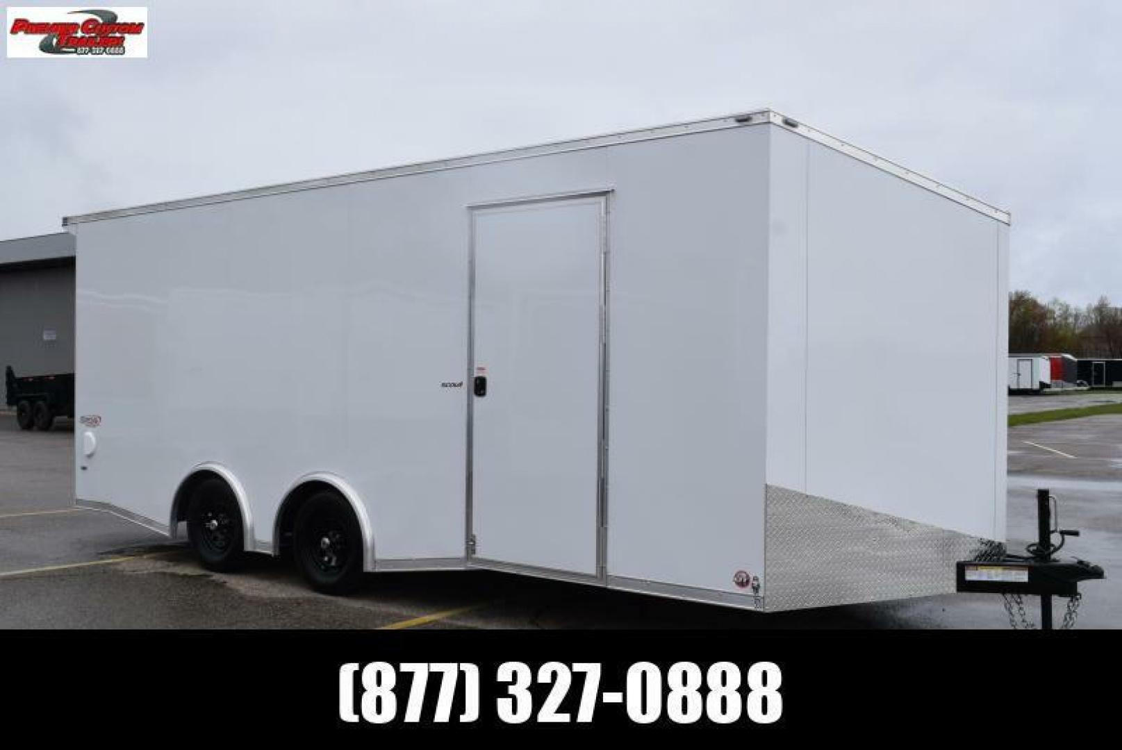 New BRAVO 8.5x20 SCOUT ENCLOSED CAR HAULER w/ 3500LB AXLES