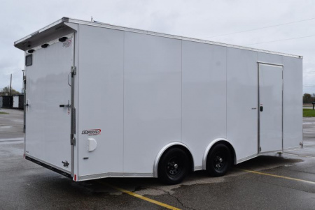 New BRAVO 8.5x20 SCOUT ENCLOSED CAR HAULER w/ 3500LB AXLES