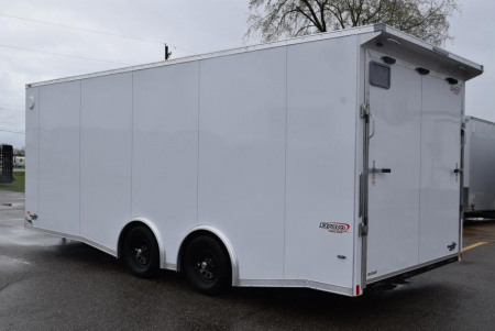 New BRAVO 8.5x20 SCOUT ENCLOSED CAR HAULER w/ 3500LB AXLES