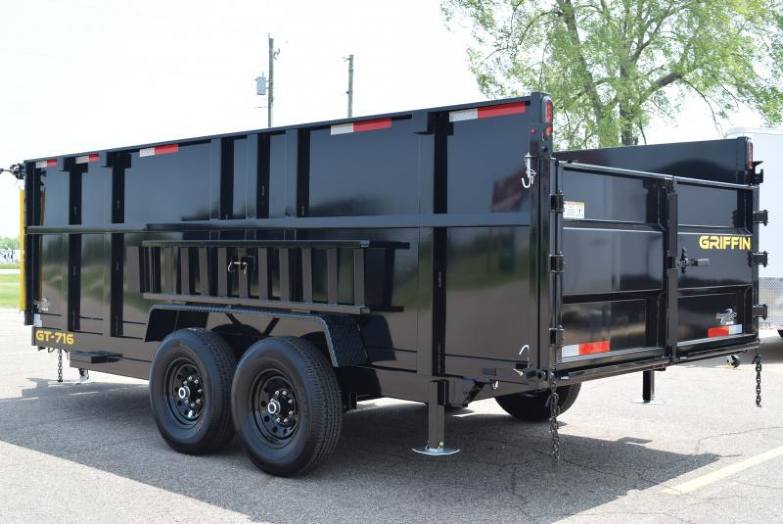 New GRIFFIN 7x16 14K DUMP TRAILER w/ 48" SIDES AND TELESCOPING CYLINDER