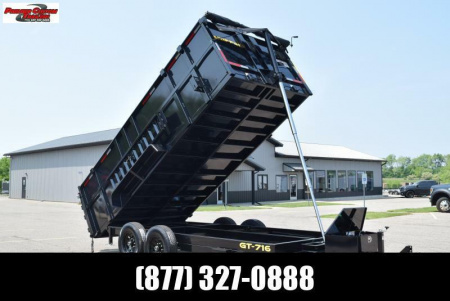 New GRIFFIN 7x16 14K DUMP TRAILER w/ 48  SIDES AND TELESCOPING CYLINDER