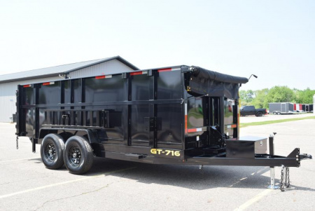 New GRIFFIN 7x16 14K DUMP TRAILER w/ 48" SIDES AND TELESCOPING CYLINDER