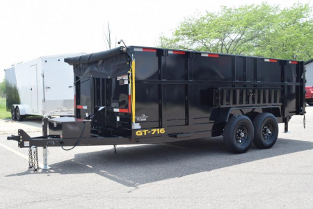 New GRIFFIN 7x16 14K DUMP TRAILER w/ 48" SIDES AND TELESCOPING CYLINDER