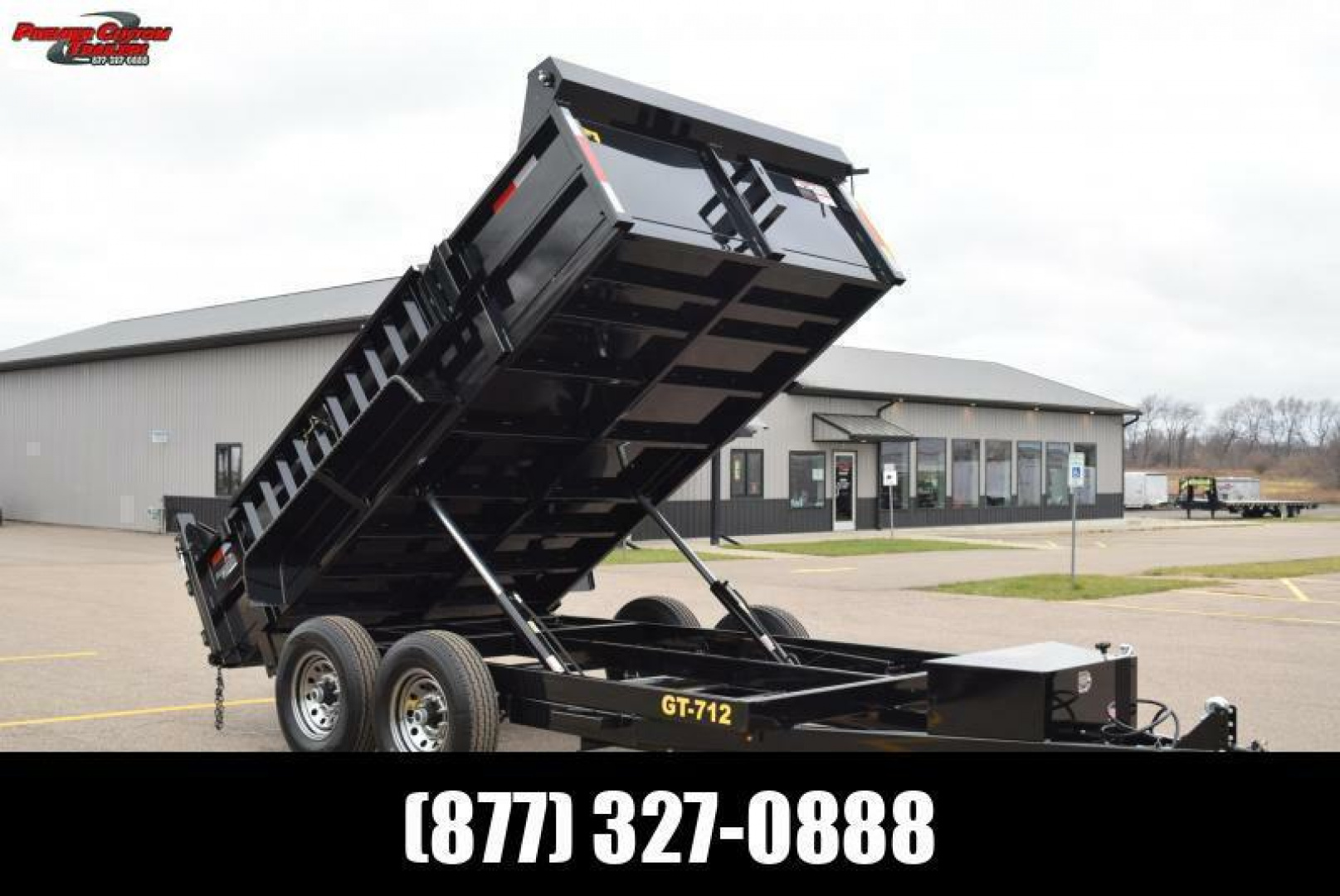New GRIFFIN 7x12' DUMP TRAILER W/ 12K GVW