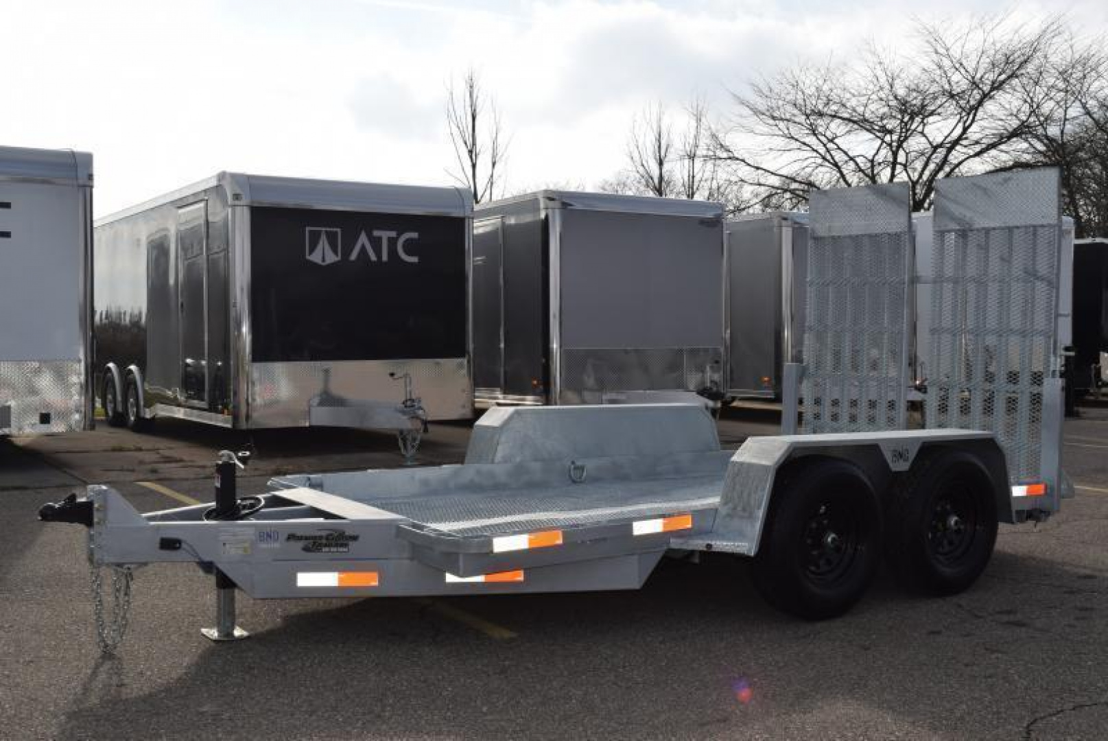 New BND 6x12 SCISSOR LIFT TRAILER w/ 5200LB AXLES **FULLY GALVANIZED**