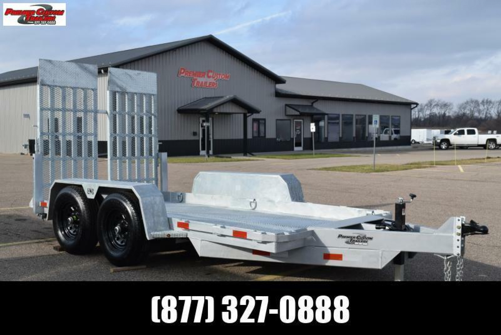 New BND 6x12 SCISSOR LIFT TRAILER w/ 5200LB AXLES **FULLY GALVANIZED**